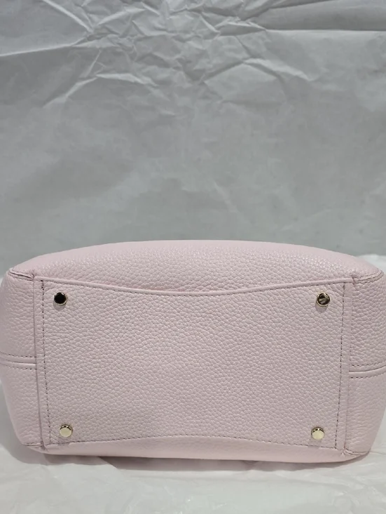 Kate Spade Dumpling Snake Embossed Small Satchel, Shimmer Pink Multi - Picture 6 of 9